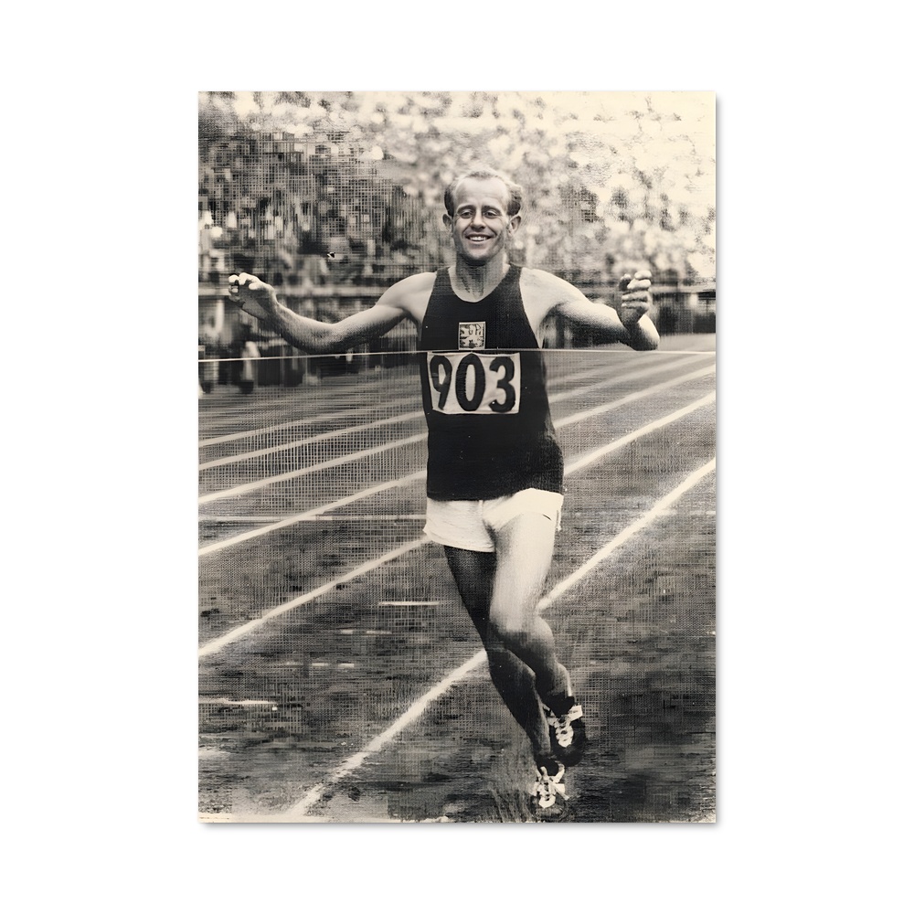 Poster L'Olympien Étoilé – affiche Athlétisme